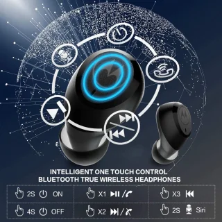 Motorola VerveBuds 100 Draadloze Oortjes Zwart