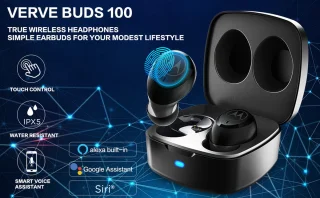 Motorola VerveBuds 100 Draadloze Oortjes Zwart
