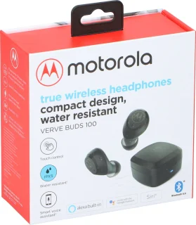 Motorola VerveBuds 100 Draadloze Oortjes Zwart
