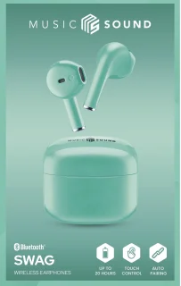 Music Sound Swag Draadloze In-ear Bluetooth Headset Groen