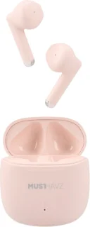 Musthavz True Wireless Earphone Lite Earbuds - Draadloze Oordopjes - Wireless Bluetooth Earphones - Oortjes geschikt voor Apple en Android - Roze/Pink