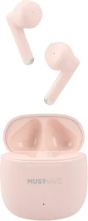 Musthavz True Wireless Earphone Lite Earbuds - Draadloze Oordopjes - Wireless Bluetooth Earphones - Oortjes geschikt voor Apple en Android - Roze/Pink