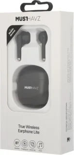 Musthavz True Wireless Earphone Lite Earbuds - Draadloze Oordopjes - Wireless Bluetooth Earphones - Oortjes geschikt voor Apple en Android - Zwart