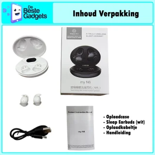 MyN6 Draadloze Slaap-oordopjes - Wit