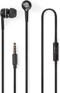Nedis Bedrade Koptelefoon 3,5 mm Zilver/Zwart