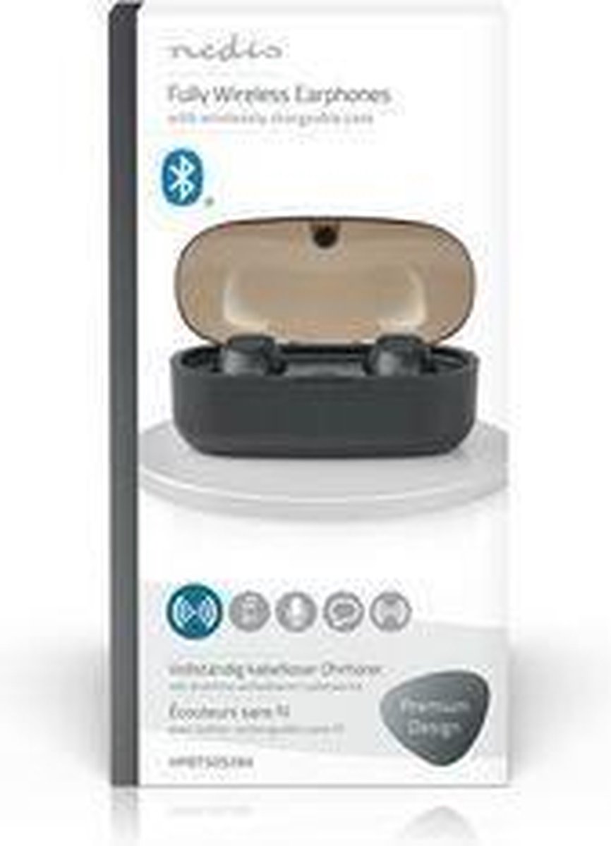 Nedis Draadloze Oordopjes Bluetooth Zwart