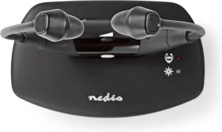 Nedis Draadloze RF In-Ear TV-Koptelefoon Zwart