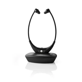 Nedis Draadloze RF In-Ear TV-Koptelefoon Zwart