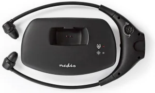 Nedis Draadloze RF In-Ear TV-Koptelefoon Zwart