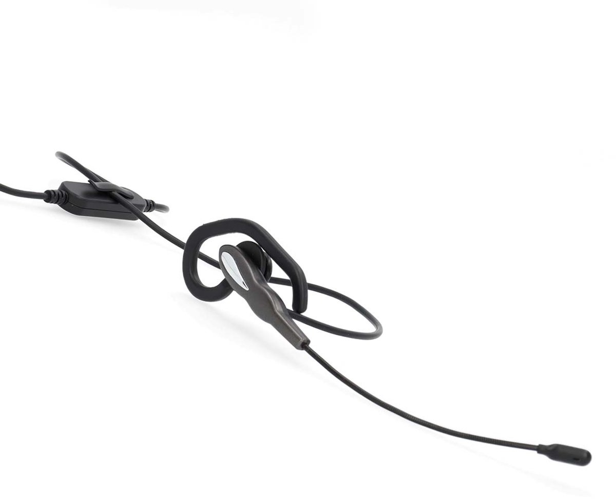 Nedis PC-Headset Mono In-Ear USB Type-A/C Grijs/Zwart