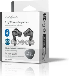 Nedis Volledig Draadloze Bluetooth Oordopjes Zwart
