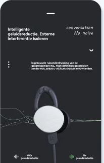Nekband Draadloze Bluetooth 5.2 Oordopjes Zwart