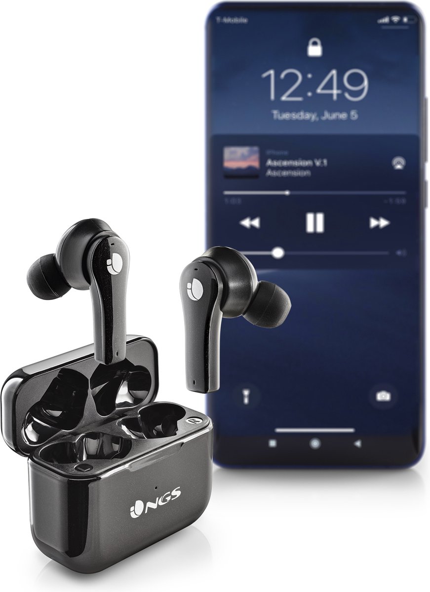 Wat vinden we goed aan de NGS Artica Bloom Black True Wireless Koptelefoon Zwart