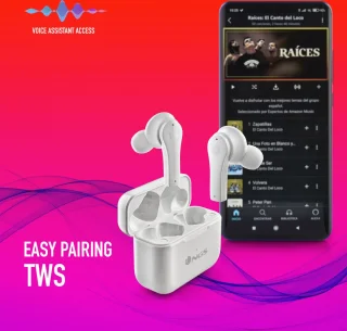 NGS Artica Bloom White True Wireless Bluetooth Koptelefoon