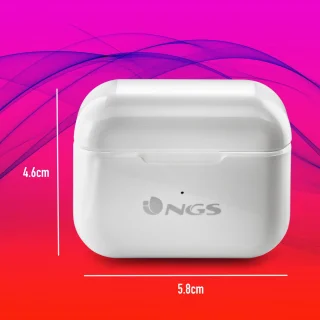 NGS Artica Bloom White True Wireless Bluetooth Koptelefoon