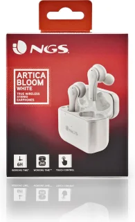 NGS Artica Bloom White True Wireless Bluetooth Koptelefoon