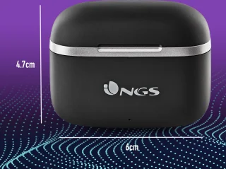 NGS Artica Crown Black Bluetooth True Wireless Hoofdtelefoon
