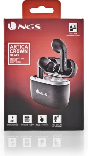 NGS Artica Crown Black Bluetooth True Wireless Hoofdtelefoon