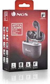 NGS Artica Crown Black Bluetooth True Wireless Hoofdtelefoon