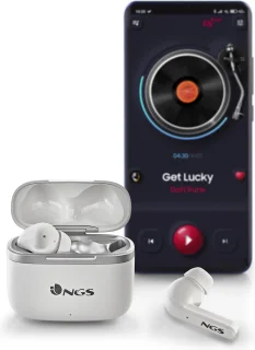 NGS Artica Crown White Bluetooth True Wireless Hoofdtelefoon