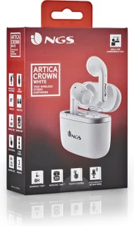 NGS Artica Crown White Bluetooth True Wireless Hoofdtelefoon