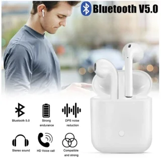 Ntech witte draadloze bluetooth oordopjes