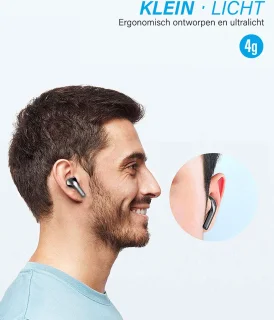 Nubex Draadloze Bluetooth Oordopjes 5.3 Zwart