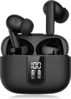 Nubex Draadloze Bluetooth Oordopjes Zwart BT 5.3