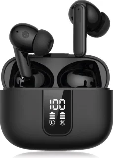 Nubex Draadloze Bluetooth Oordopjes Zwart BT 5.3