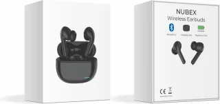Nubex Draadloze Oordopjes Bluetooth 5.3 Zwart
