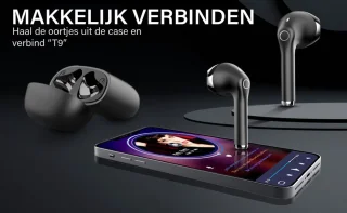Nubex Draadloze Sport Oordopjes Zwart