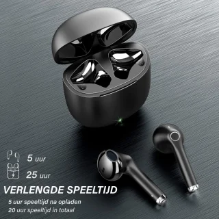 Nubex Draadloze Sport Oordopjes Zwart