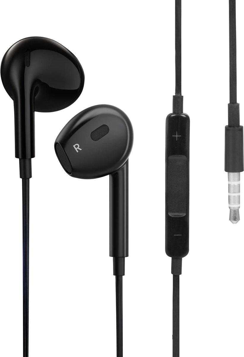 Nuvance In-Ear Oordopjes 3.5mm Jack Zwart