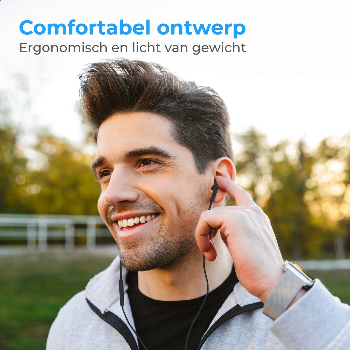 Nuvance In-Ear Oordopjes 3.5mm Jack Zwart
