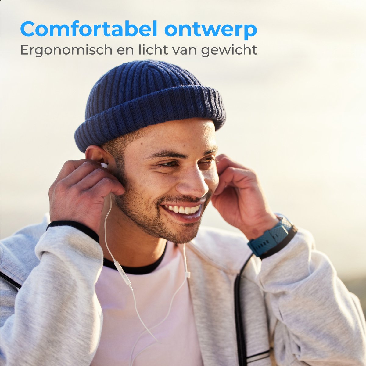 Nuvance In-Ear Oordopjes met 3.5mm Jack Wit