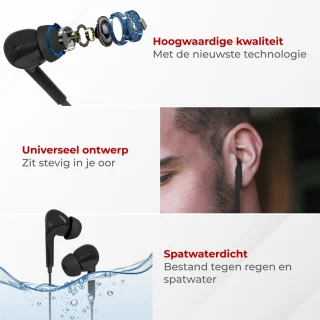 Nuvance In-Ear Oordopjes met USB-C Zwart