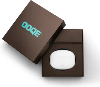 OOQE FLOW Volledig Draadloze Bluetooth Oordopjes Wit