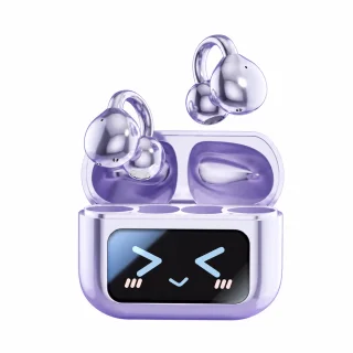 Open-ear oortjes - Paarse clip-on sportoordopjes