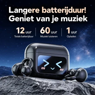 Open-ear oortjes - Paarse clip-on sportoordopjes
