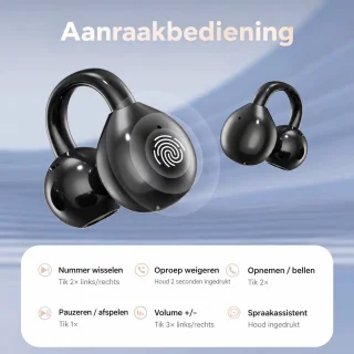 Open-ear oortjes - Paarse clip-on sportoordopjes
