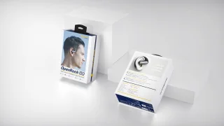 OpenRock Pro Beige - Draadloze Open-Ear Hoofdtelefoon