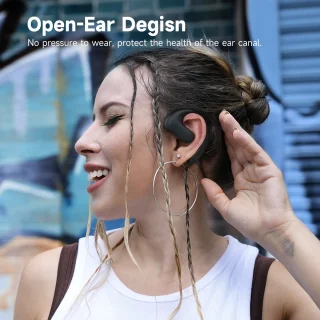 Openrock S Creme - Draadloze Open-ear Hoofdtelefoon