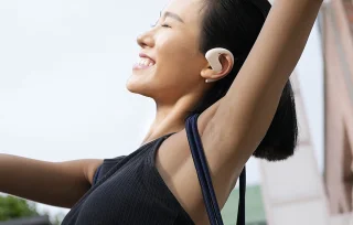 OpenRock S Zwart - Open-ear hoofdtelefoon