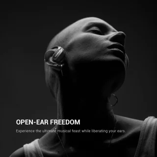 OpenRock X Black - Draadloze Open-Ear Hoofdtelefoon