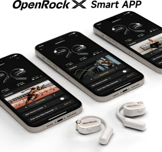 OpenRock X White - Draadloze Open-Ear Hoofdtelefoon