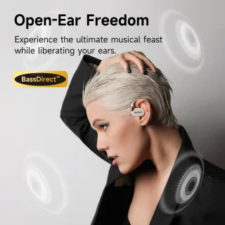 OpenRock X White - Draadloze Open-Ear Hoofdtelefoon
