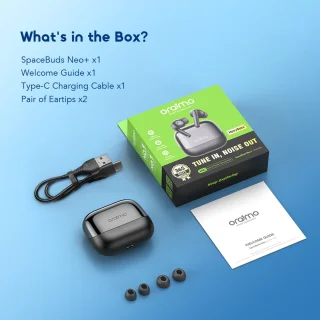 oraimo SpaceBuds Neo+ draadloze oordopjes - wit