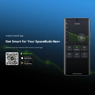 oraimo SpaceBuds Neo+ – Draadloze oordopjes Zwart