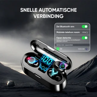Otiume Bluetooth Draadloze Oordopjes Zwart