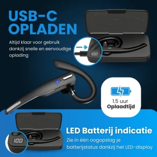 Otiume Draadloze Bluetooth Headset met Microfoon
